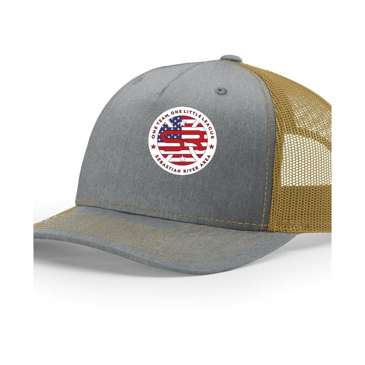 SRALL 112FP | Heather Grey/ Amber Gold | Center DTF