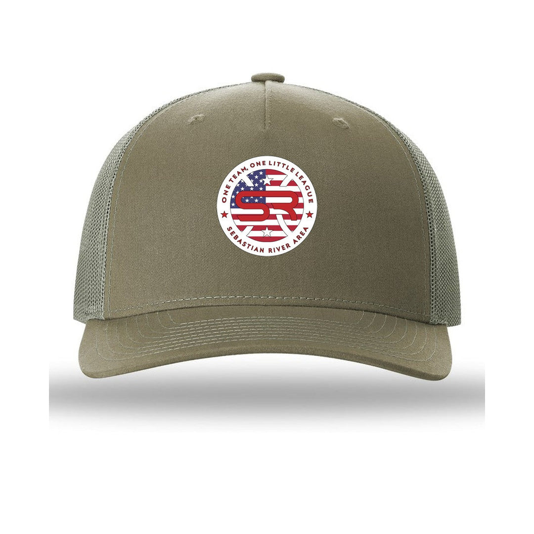 SRALL 112FP | Pale Khaki/ Loden | Center Embroidery