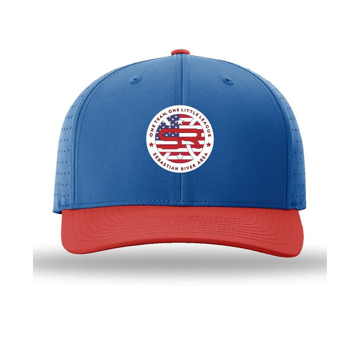 SRALL 632 | Royal/ Royal/ Red | Center Embroidery