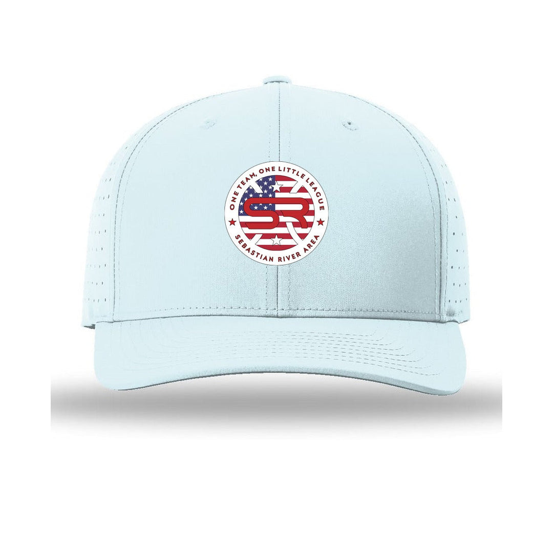 SRALL 632 | Soft Blue | Center Embroidery