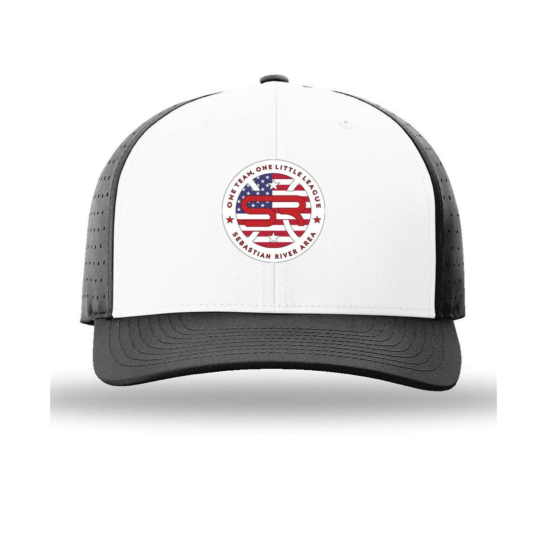 SRALL 632 | White/ Black/ Black | Center Embroidery