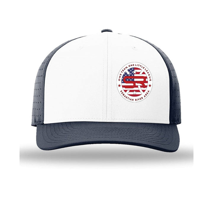 SRALL 632 | White/ Navy/ Navy | Left Panel DTF