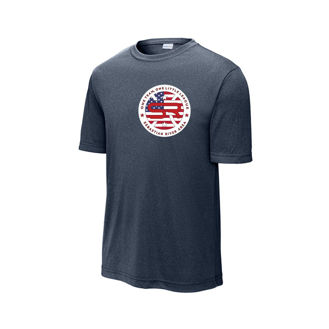 SRALL ST350 | True Navy Heather | Front Logo