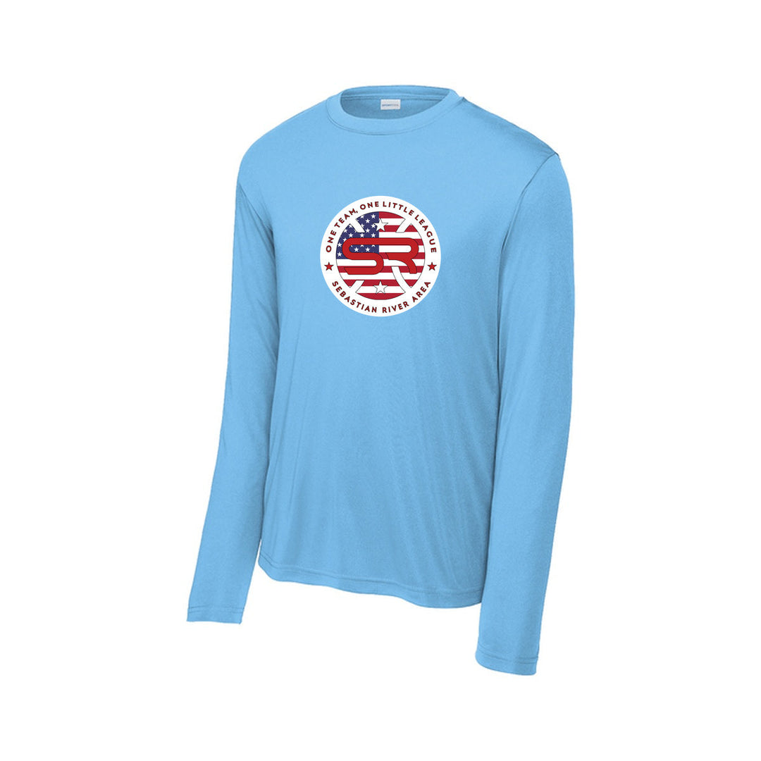 SRALL ST350LS | Carolina Blue | Front Logo