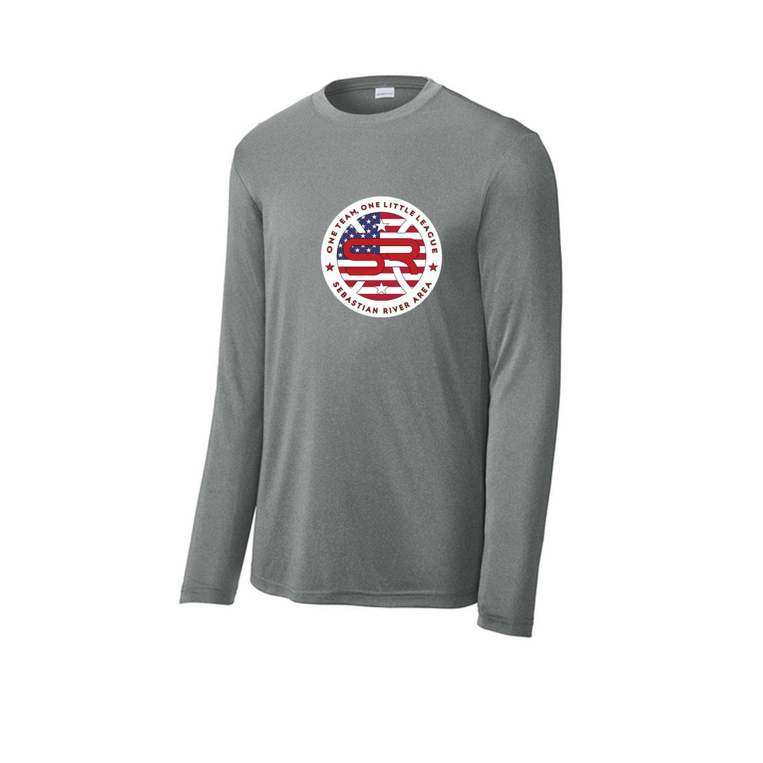SRALL ST350LS | Iron Grey Heather | Front Logo