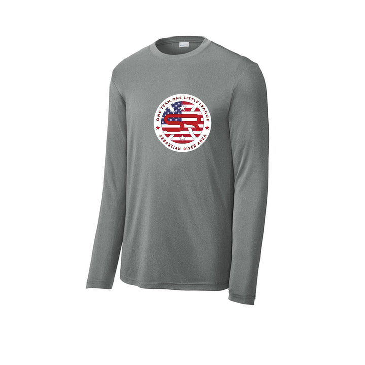 SRALL ST350LS | Iron Grey Heather | Front Logo
