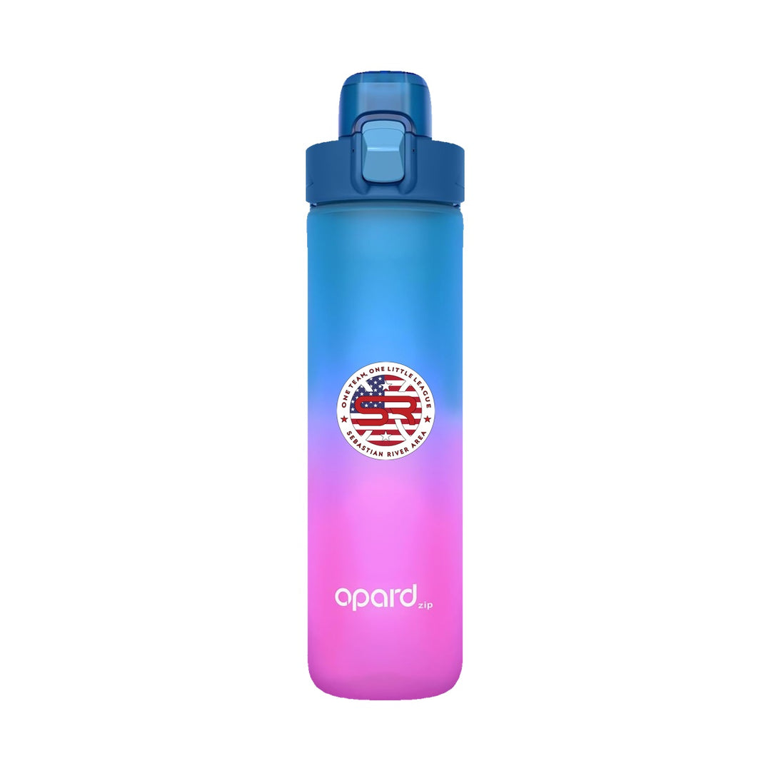 SRALL Opard 20 Ounces Sunset Blue Pink with one-sided UV DTF league logo