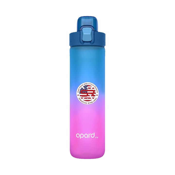 SRALL Opard 20 Ounces Sunset Blue Pink with one-sided UV DTF league logo