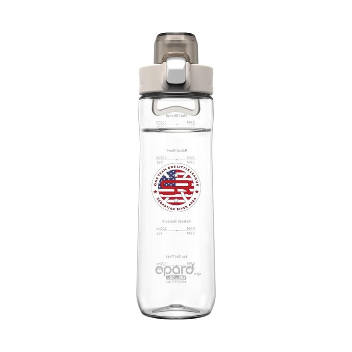 SRALL Opard 20 Ounces Clear Cream with one-sided UV DTF league logo