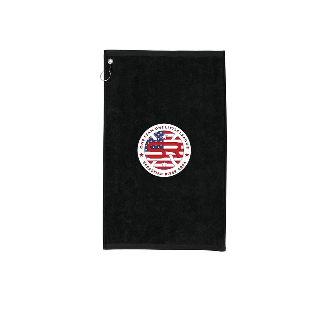 SRALL TW51 | Black | League logo mockup — revised imprint scale