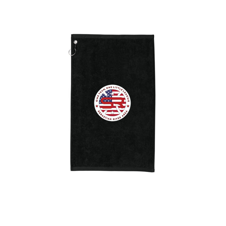 SRALL TW51 | Black | League logo mockup — revised imprint scale