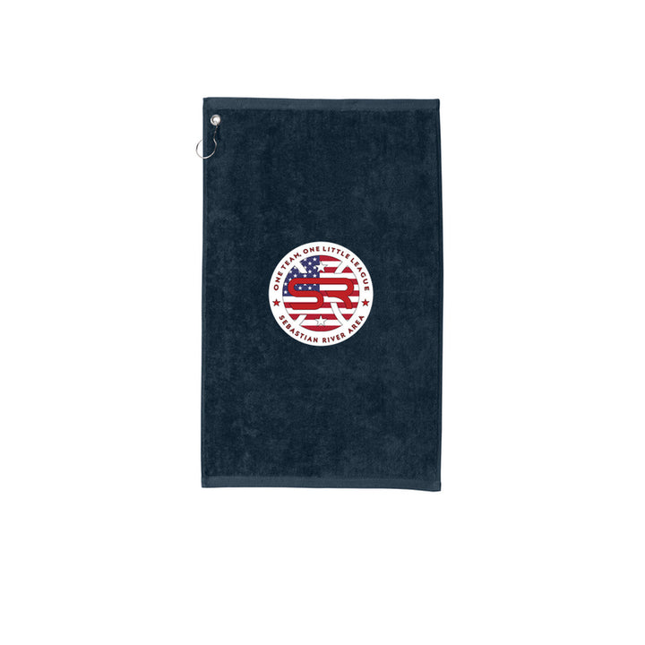 SRALL TW51 | Navy | League logo mockup — revised imprint scale