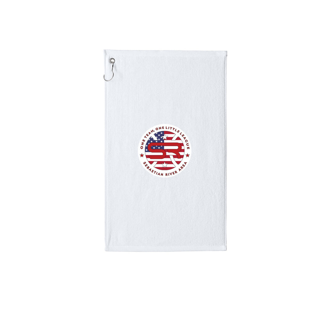 SRALL TW51 | White | League logo mockup — revised imprint scale