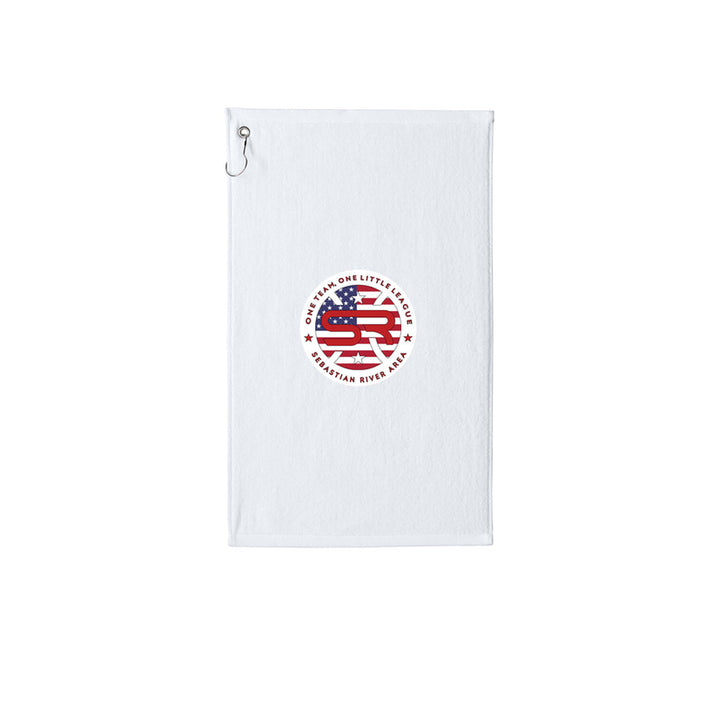 SRALL TW51 | White | League logo mockup — revised imprint scale