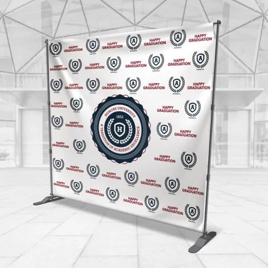 8' x 8' Telescopic Backdrop Banner Stands