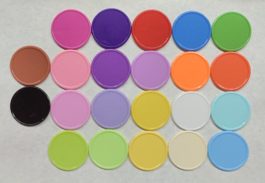 1.45" Diameter Plastic Tokens