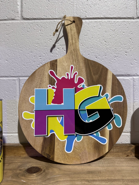14" x 18.9" Cutting Board With Full Color UV DTF Imprint - Award