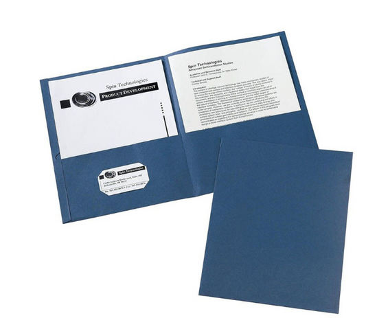 9" x 12" Foil Stamped Folders